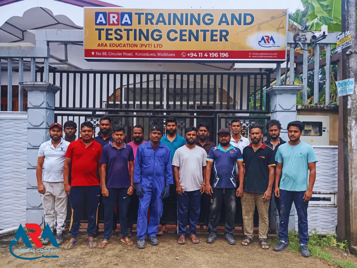 ARA’s 33rd group after completing Israel-focused construction skills training in Sri Lanka